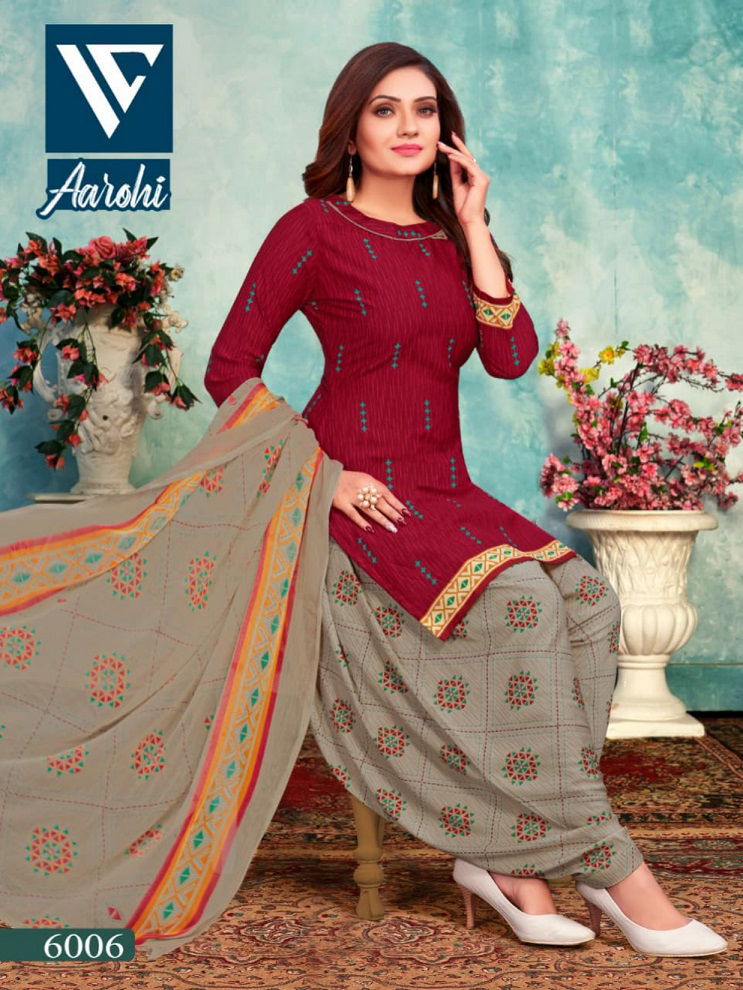 Sss Aarohi 6 Regular Wear Cotton Indo Printed Dress Material Collection